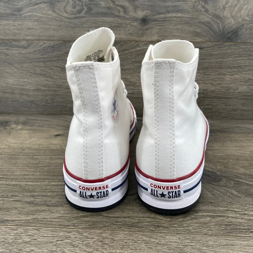 Converse Chuck Taylor All Star Move Sneakers Kids Size 7 White Platform High Top